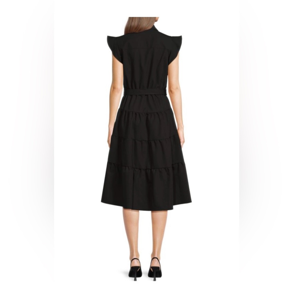 Elegant Black Sleeveless Dress - Picture 2 of 7